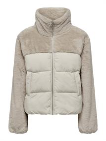ONLWANJA FUR PUFFER MIX JACKET NOOS OTW moonbeam