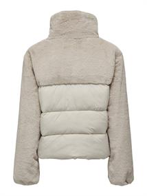 ONLWANJA FUR PUFFER MIX JACKET NOOS OTW moonbeam