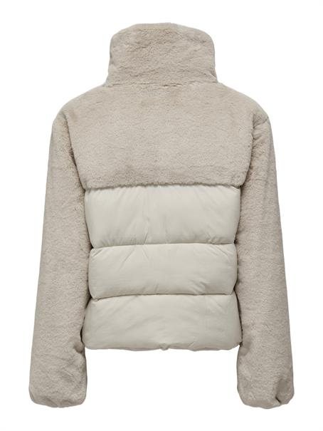 ONLWANJA FUR PUFFER MIX JACKET NOOS OTW moonbeam