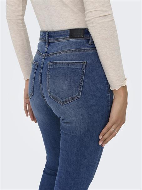 ONLWAUW MID SK DESTROY DNM BJ209 dark blue denim