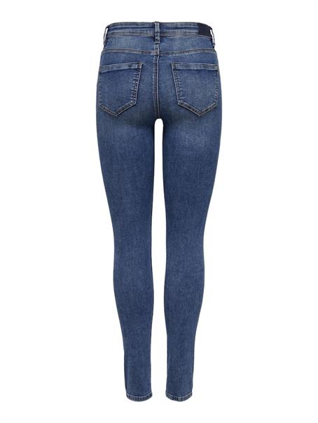 ONLWAUW MID SK DESTROY DNM BJ209 dark blue denim