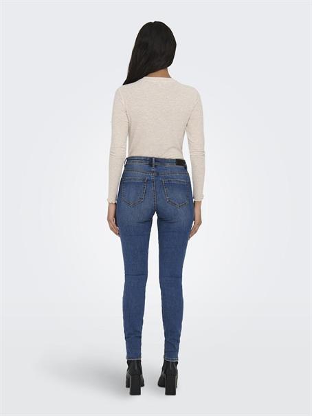 ONLWAUW MID SK DESTROY DNM BJ209 dark blue denim