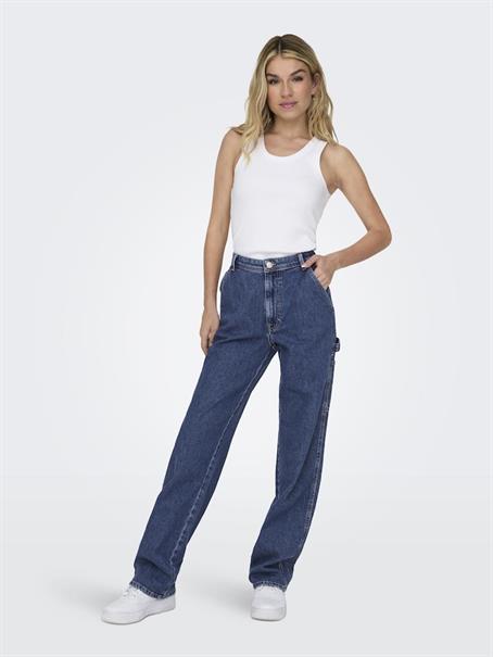 ONLWEST HW CARPENTER STR DNM DOT507 medium blue denim
