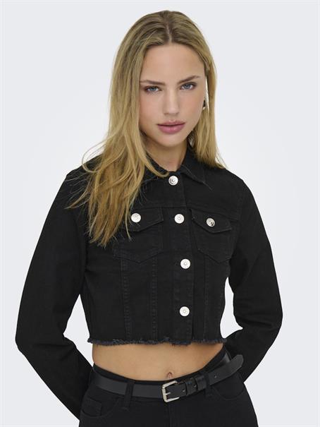 ONLWONDER LS CROPPED DNM JACKET GUA NOOS black denim