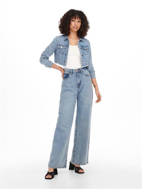 ONLWONDER LS CROPPED DNM JACKET GUA NOOS light blue denim