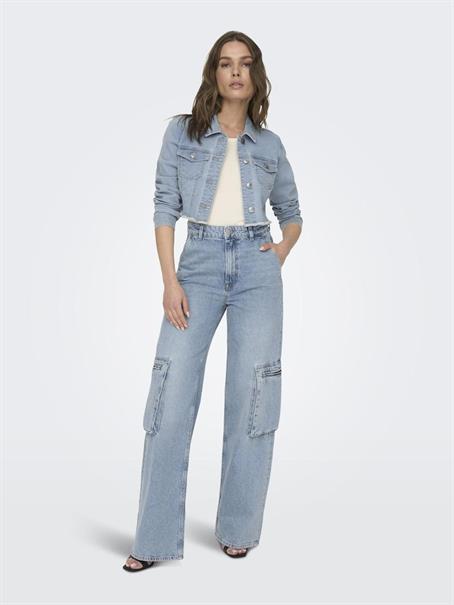 ONLWONDER LS CROPPED DNM JACKET GUA NOOS light blue denim