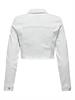 ONLWONDER LS CROPPED DNM JACKET GUA NOOS white
