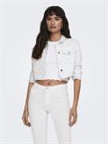 ONLWONDER LS CROPPED DNM JACKET GUA NOOS white