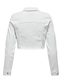 ONLWONDER LS CROPPED DNM JACKET GUA NOOS white
