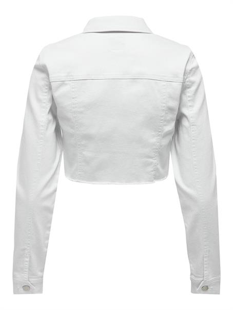 ONLWONDER LS CROPPED DNM JACKET GUA NOOS white