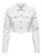 ONLWONDER LS CROPPED DNM JACKET GUA NOOS white