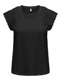 ONLXIANA LIFE S/S MIX TOP JRS black