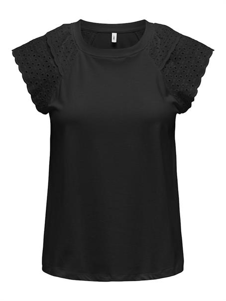 ONLXIANA LIFE S/S MIX TOP JRS black