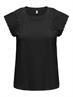 ONLXIANA LIFE S/S MIX TOP JRS black