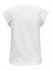 ONLXIANA LIFE S/S MIX TOP JRS cloud dancer