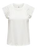 ONLXIANA LIFE S/S MIX TOP JRS cloud dancer
