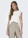 ONLXIANA LIFE S/S MIX TOP JRS cloud dancer
