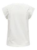 ONLXIANA LIFE S/S MIX TOP JRS cloud dancer