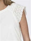 ONLXIANA LIFE S/S MIX TOP JRS cloud dancer