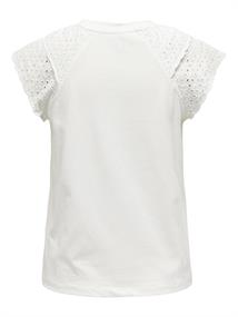 ONLXIANA LIFE S/S MIX TOP JRS cloud dancer