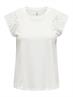 ONLXIANA LIFE S/S MIX TOP JRS cloud dancer