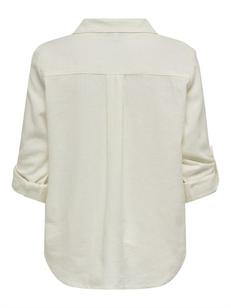 ONLYASMIN-CARO L/S LINEN SHIRT PNT NOOS cloud dancer