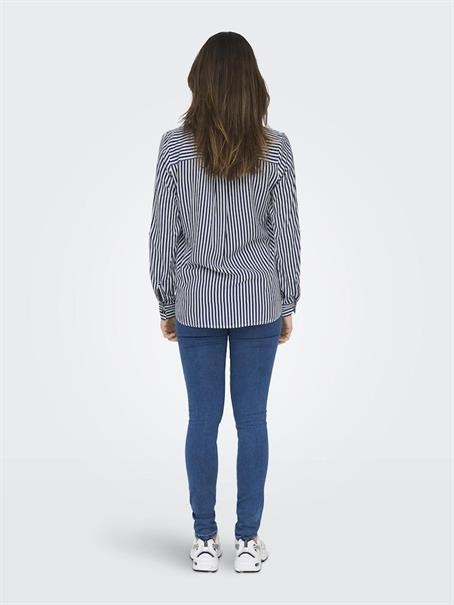 ONLYASMIN SHIRT L/S WVN NOOS peacoat