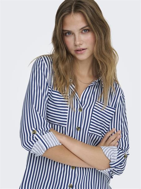 ONLYASMIN SHIRT L/S WVN NOOS peacoat