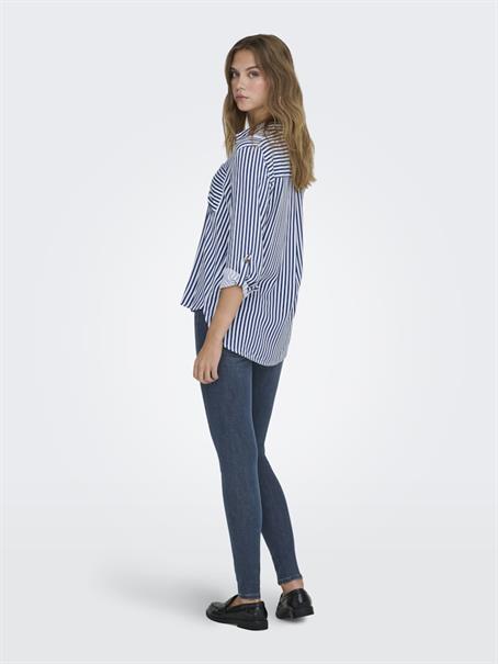 ONLYASMIN SHIRT L/S WVN NOOS peacoat