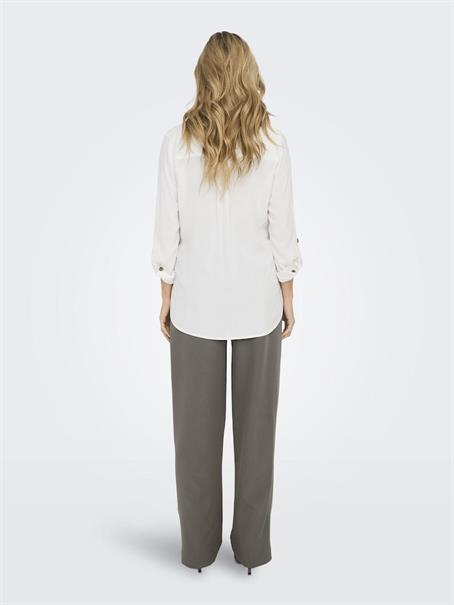 ONLYASMIN SHIRT L/S WVN NOOS snow white