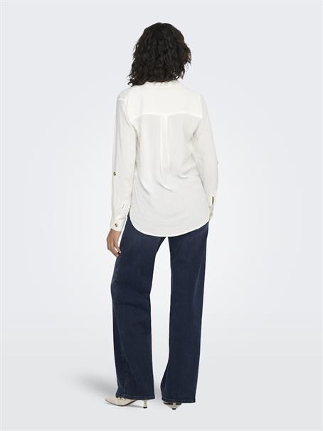 ONLYASMIN SHIRT L/S WVN NOOS snow white