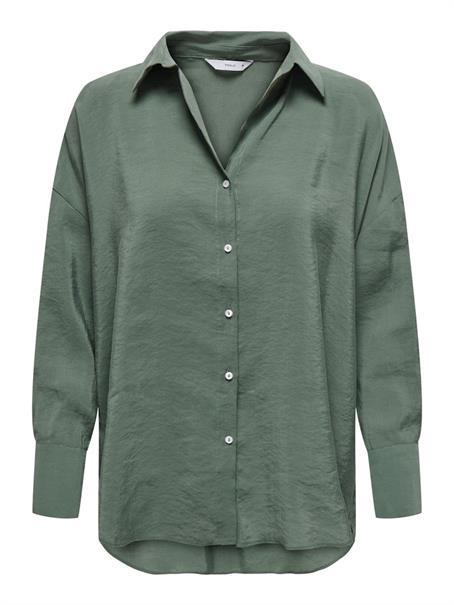ONLZAZIMA L/S LOOSE SHIRT WVN balsam green