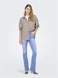 ONLZAZIMA L/S LOOSE SHIRT WVN NOOS silver mink
