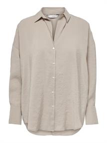 ONLZAZIMA L/S LOOSE SHIRT WVN NOOS silver mink