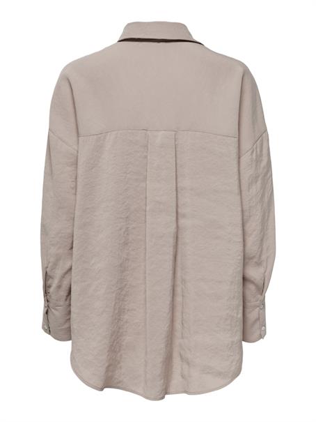 ONLZAZIMA L/S LOOSE SHIRT WVN NOOS silver mink
