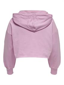 ONLZOEY LS DREAMER CROPPED HOOD NN chalk violet