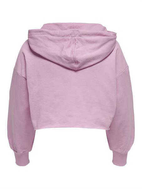 ONLZOEY LS DREAMER CROPPED HOOD NN chalk violet
