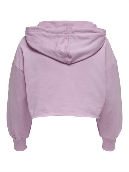 ONLZOEY LS DREAMER CROPPED HOOD NN chalk violet