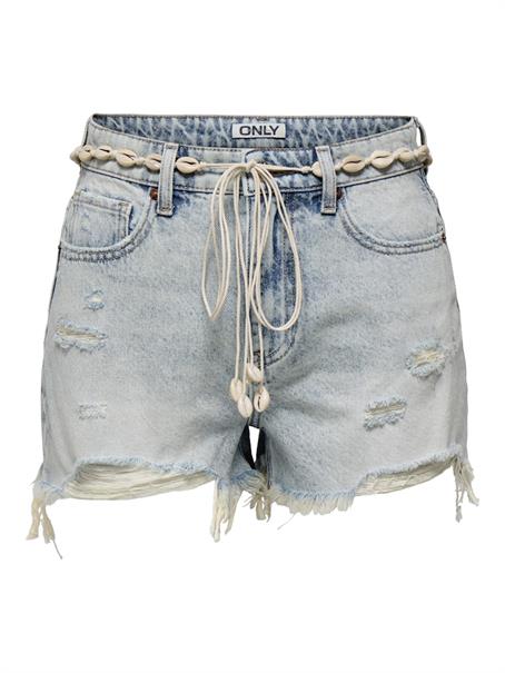 ONLZUMA HW SHELL BELT DNM SHORTS BJ light blue denim