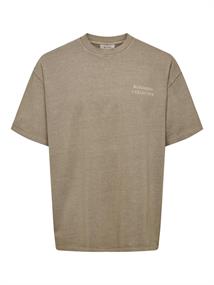 ONSAARAV LIFE OVZ SS TEE desert taupe