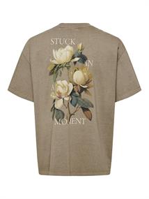 ONSAARAV LIFE OVZ SS TEE desert taupe