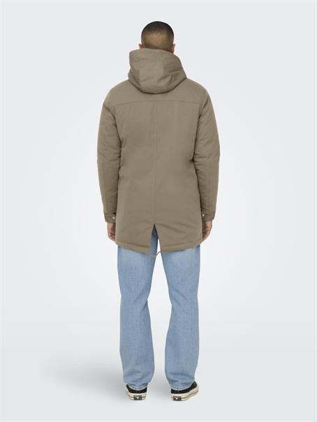 ONSALEXANDER LIFE PARKA OTW VD walnut