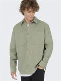 ONSALP 2PKT WASHD CORD LS SHIRT NOOS seagrass