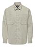 ONSALP 2PKT WASHD CORD LS SHIRT NOOS silver lining
