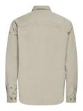 ONSALP 2PKT WASHD CORD LS SHIRT OTL silver lining