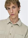 ONSALP 2PKT WASHD CORD LS SHIRT OTL silver lining