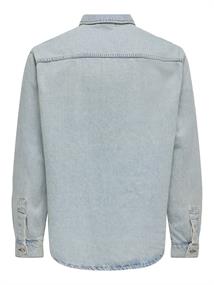 ONSALP BOX TAI DNM JACKET light blue denim