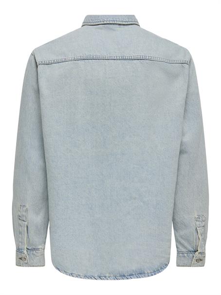 ONSALP BOX TAI DNM JACKET light blue denim