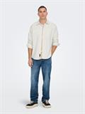 ONSALP RLX 2PKT WASHD CORD LS SHIRT NOOS cloud dancer