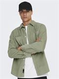 ONSALP RLX 2PKT WASHD CORD LS SHIRT NOOS seagrass